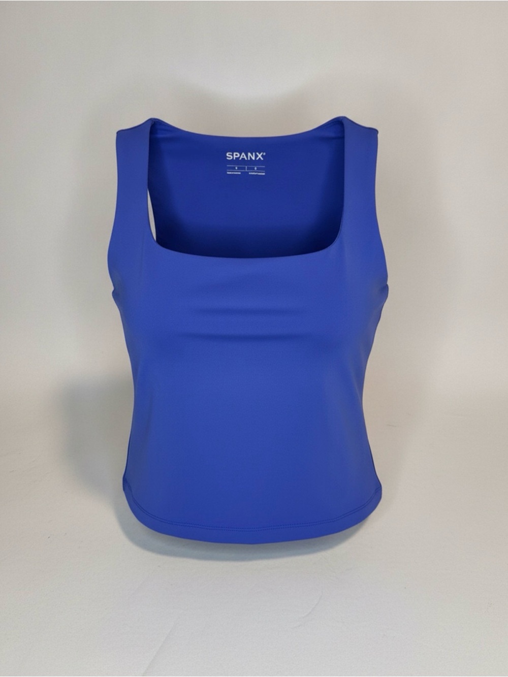 SPANX BoostUp Square Neck Shelf Tank NWOT Royal Blue Medium